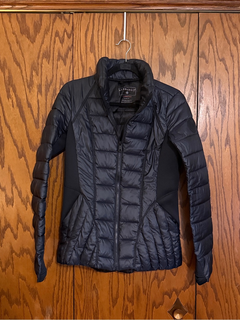 Bernardo Performance EcoPlume Black Puffer Jacket Women's M Quilted